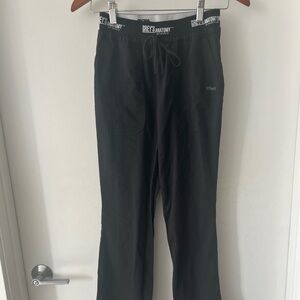 Grey's Anatomy Black Women's Drawstring Scrub bottoms